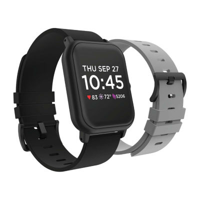 Q7 Unisex Adult Black Smart Watch Q72s01a-G04
