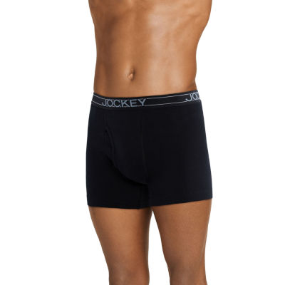 Jockey Everyday Casual Lightweight Cotton Blend Mens Boxer Briefs