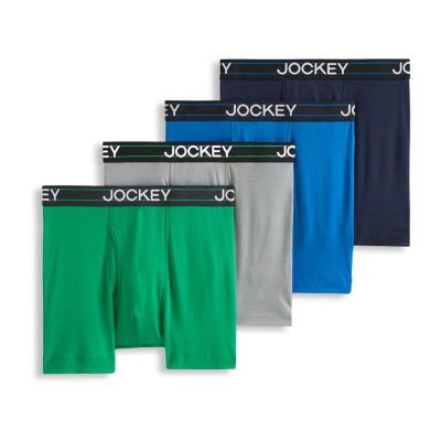 Jockey Everyday Casual Lightweight Cotton Blend Mens Boxer Briefs