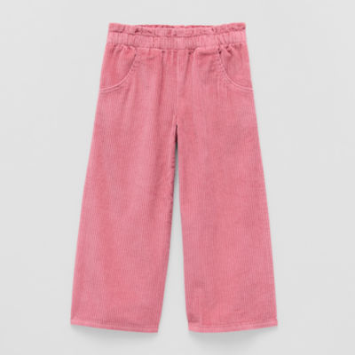 Okie Dokie Toddler & Little Girls Wide Leg Regular Fit Corduroy Pant