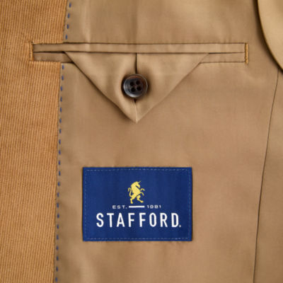 Stafford Mens Stretch Fabric Classic Fit Corduroy Sport Coat