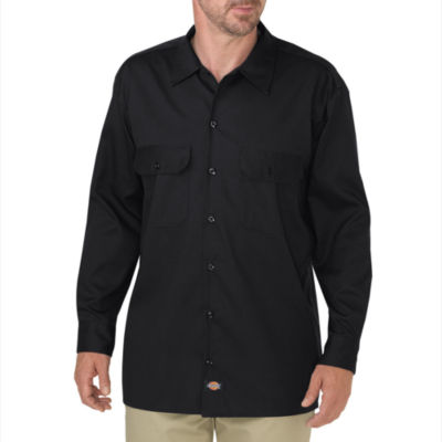 Dickies® FLEX Relaxed Fit Long Sleeve Twill Work Shirt - Big
