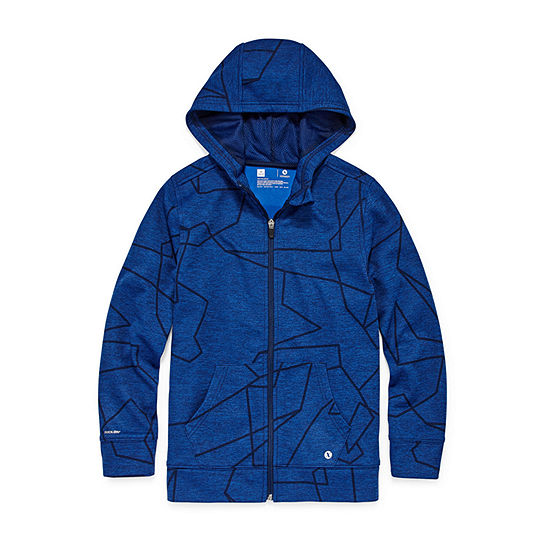 Xersion Hoodie Boys 4-20, Color: Blue Print Zip - JCPenney