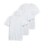 Jockey Tailored Essentials Mens 3 Pack Short Sleeve V Neck T-Shirt