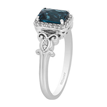 Sterling Silver and Blue Topaz Cocktail Ring - Dancing Swan