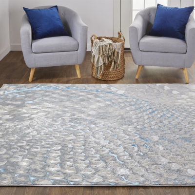 Weave And Wander Aurelian Abstract Hand Knotted Indoor Rectangle Area Rug