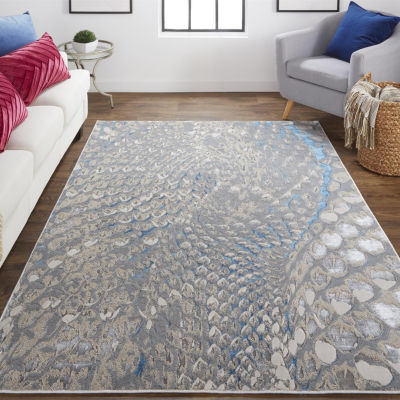 Weave And Wander Aurelian Abstract Hand Knotted Indoor Rectangle Area Rug