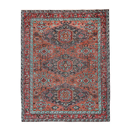 Weave And Wander Bashyr Medallion Hand Knotted Indoor Rectangle Area Rug, One Size, Brown