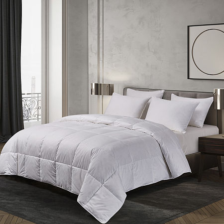 Blue Ridge Home Fashions Naples 700 Thread Count Hungarian White Goose Down Comforter, One Size, White