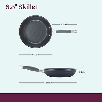 Anolon Advanced Home Hard-Anodized 12.5 Nonstick Divided Grill and Griddle Skillet - Moonstone