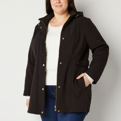 Liz claiborne woven shop water resistant midweight anorak