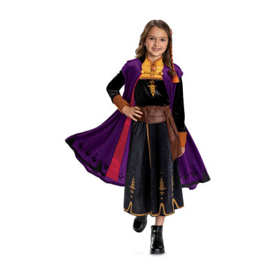 Disney Collection Halloween Anna Costume With Braid Girls Dress Up Costumes