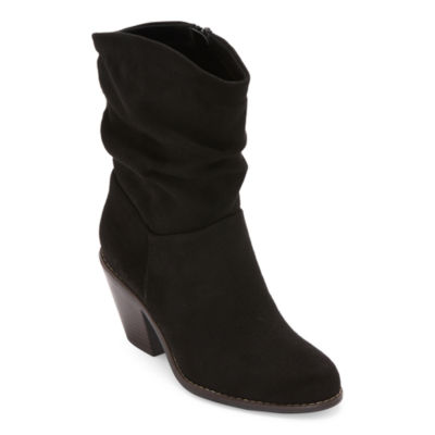 a.n.a Womens Powers Stacked Heel Slouch Boots