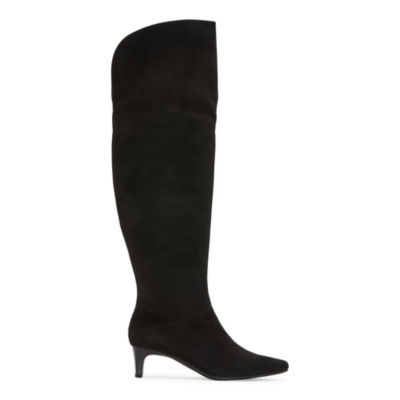 Worthington Womens Palmetto Stacked Heel Over the Knee Boots