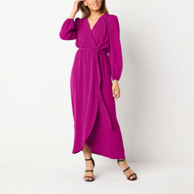 Connected Apparel Womens Long Sleeve Maxi Dress