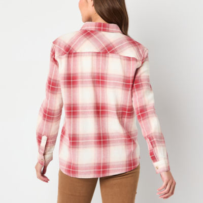 a.n.a Womens Long Sleeve Regular Fit Button-Down Shirt