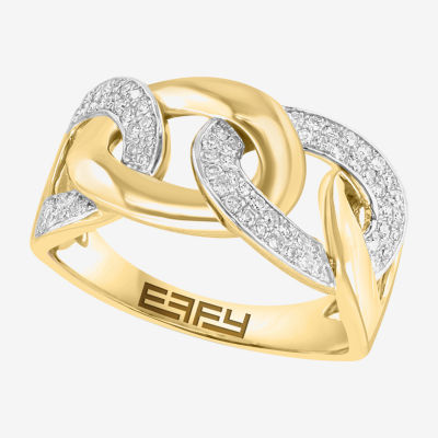 Effy Final Call Link 2MM 1/4 CT. T.W. Natural White Diamond 14K Gold Band