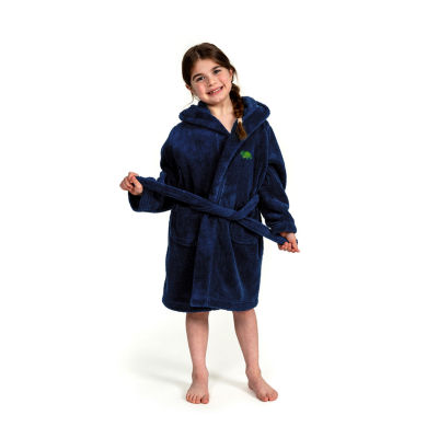 Linum Home Textiles Plush Turtle Little & Big Girls Long Sleeve Bathrobe