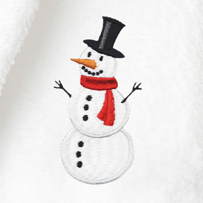 Linum Home Textiles Plush Snowman Little & Big Girls Long Sleeve Bathrobe