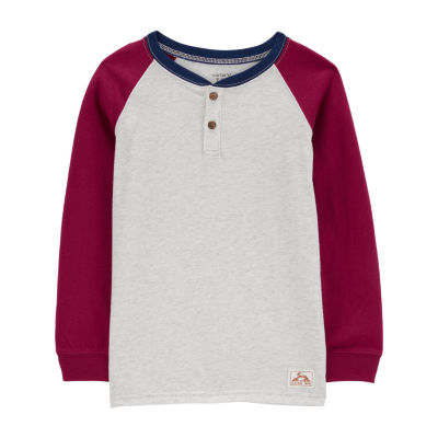 Carter's Little & Big Boys Long Sleeve Henley Shirt