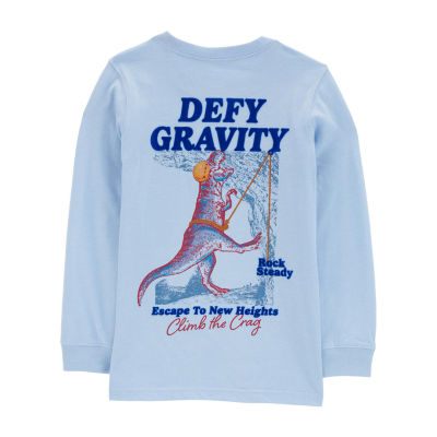 Carter's Little & Big Boys Crew Neck Long Sleeve Graphic T-Shirt