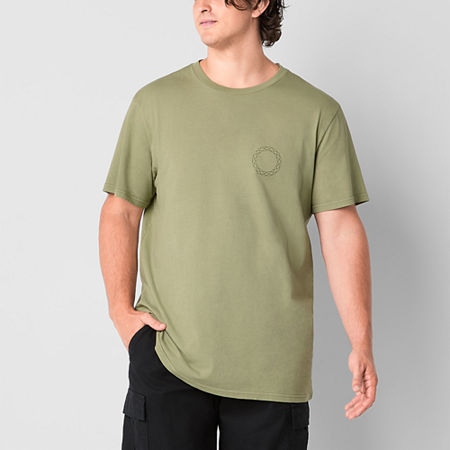 Arizona Big and Tall Mens Crew Neck Short Sleeve Classic Fit Graphic T-Shirt, X-large Tall, Green