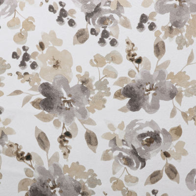 Regal Home Ayden Floral Grommet Top Energy Saving Blackout Single Curtain Panel