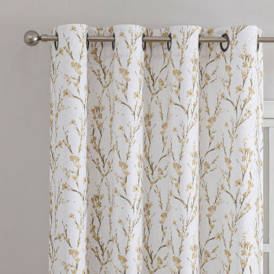 Regal Home Ayden Blossom Energy Saving Blackout Grommet Top Single Curtain Panel