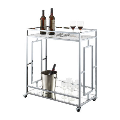 Town Square Faux Marble-Top Kitchen Carts