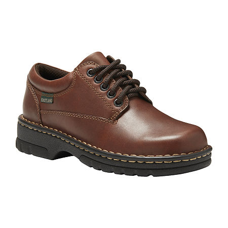 Eastland Womens Plainview Closed Toe Oxford Shoes, 6 Medium, Brown