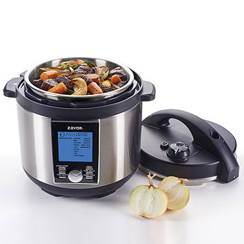 ZSELL01 Stainless Steel Zavor LUX LCD 4 Quart Programmable Electric Multi-Cooker: Pressure Cooker Steamer and more Slow Cooker Rice Cooker Yogurt Maker 