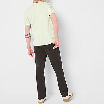 Arizona Mens 360 Fit Color: Black Advance Jean, Flex Straight - Worn JCPenney