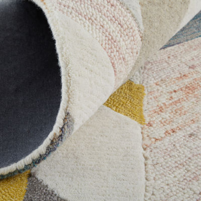 Weave And Wander Binada Geometric Hand Tufted Indoor Rectangle Accent Rug