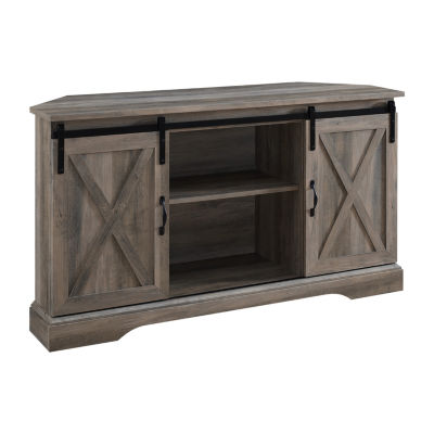 Barn Door Corner Tv Stand