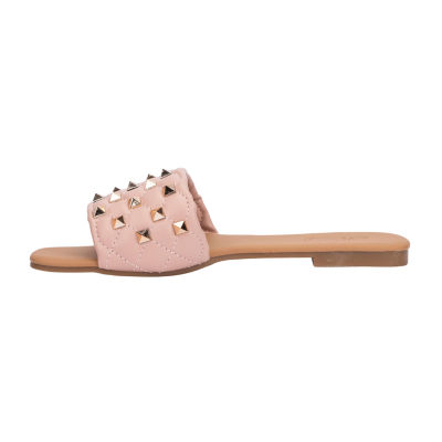 Olivia Miller Womens Shelly Flat Sandals