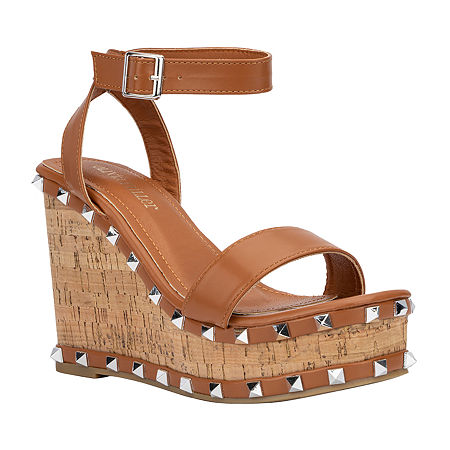  -Olivia Miller Womens Talani Wedge Sandals