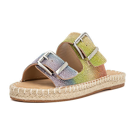  -Olivia Miller Womens Adira Flat Sandals