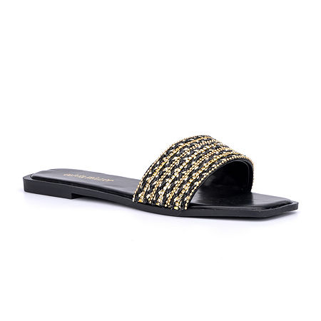  -Olivia Miller Womens Victoria Flat Sandals