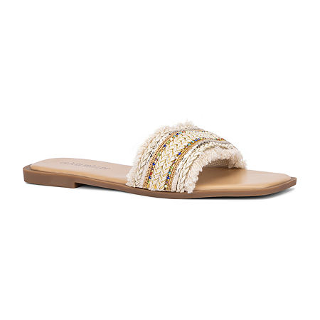  -Olivia Miller Womens Dana Flat Sandals