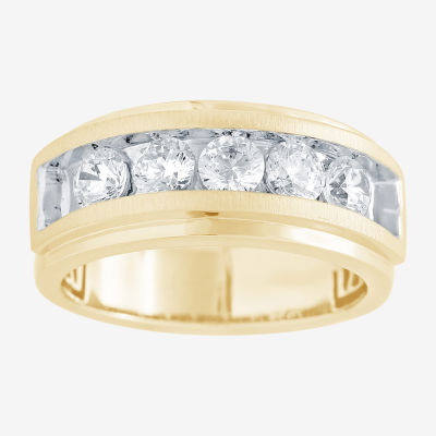 H-I / I1) / CT. T.W. Lab Grown White Diamond 10K Gold Wedding Band