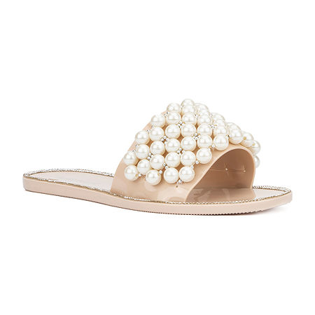  -Olivia Miller Womens Everleigh Flat Sandals