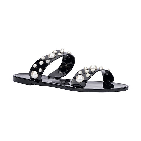  -Olivia Miller Womens Margarite Flat Sandals