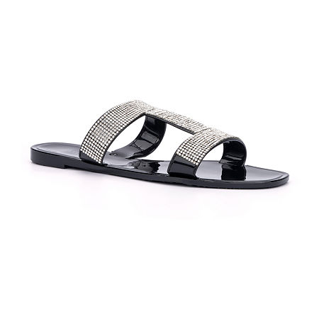  -Olivia Miller Womens Helen Flat Sandals