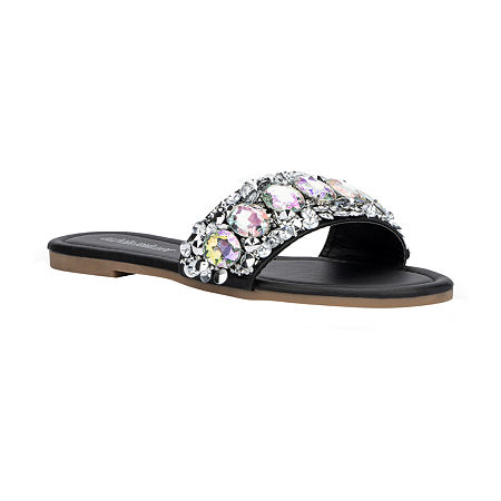  -Olivia Miller Womens Clarabelle Flat Sandals