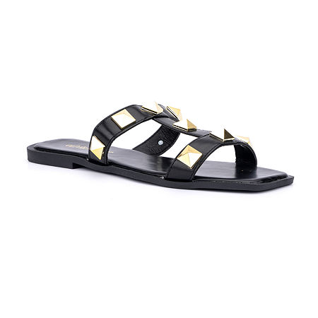  -Olivia Miller Womens Zoey Flat Sandals