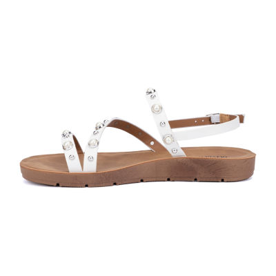 Olivia Miller Womens Perla Flat Sandals