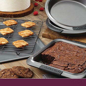 Anolon Advanced Nonstick Bakeware Set / Baking Pans with Grips - 5 Piece,  Brown