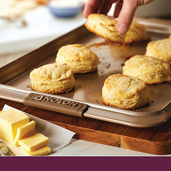 Anolon Advanced Bronze Nonstick 12-Cup Muffin Pan with Silicone Grips