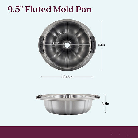 Anolon Advanced 9.5 Fluted Mold Non-Stick Pan, One Size, Gray