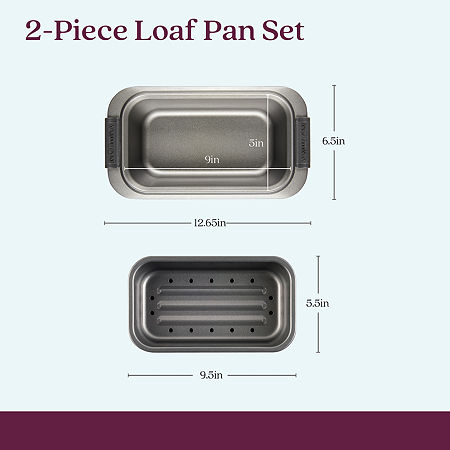 Anolon Advanced 9X5 2-pc. Crisper Non-Stick Loaf Pan, One Size, Gray